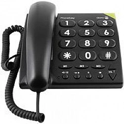 DORO PhoneEasy 311c - Telefon mit Schnur - Schwarz (380001)
