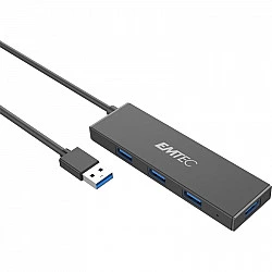 Emtec Ultra Slim USB3.1 4-Port Hub T620A (ECHUBT620A)
