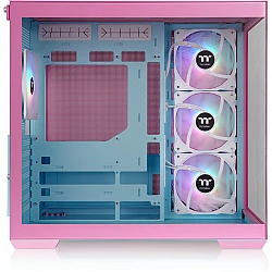View 380 TG ARGB , Tower-Gehäuse rosa, Tempered Glass x 2