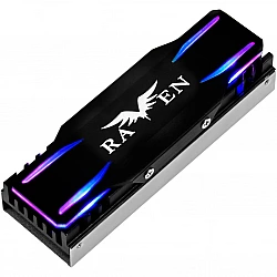 SilverStone SST-TP03-ARGB - M.2 SSD Kühler mit ARGB - schwarz