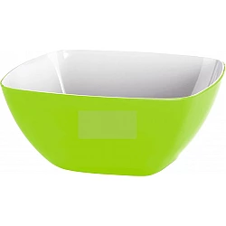 EMSA Vienna Salatschüssel hellgrün 0,6L 506681 - Servierschüssel - Kunststoff - Grün - Quadratisch - 0,6 l - 135 mm (506681)