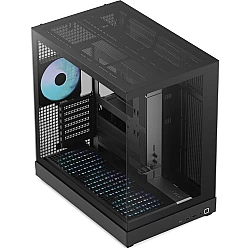 V2-F-BK-v1, Tower-Gehäuse schwarz, Tempered Glass x 3
