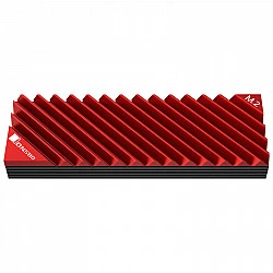 Jonsbo M.2-3 RED Computer Kühlkomponente Solid-State-Laufwerk Kühlkörper 1 Stück(e) Schwarz - Rot (M.2-3 RED)