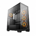 DEEPCOOL CG580 4F - ATX - 4x120mm ARGB fans - 2xUSB 3.0 - panoramic - tempered glass - black