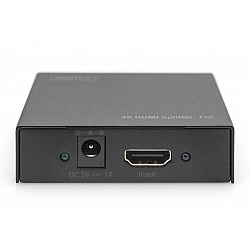 DIGITUS DS-46304 Rozdzielacz/Splitter HDMI 2-portowy, 4096x2160p 4K UHD 3D, HDCP1.3