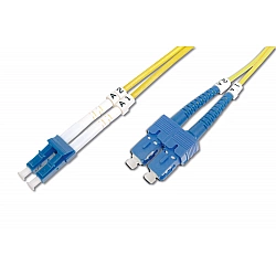 DIGITUS LWL Patchkabel LC -> SC 3.00m Singlemode Duplex OS2