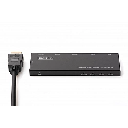 DIGITUS DS-45323 Ultra Slim HDMI Splitter 1x4 4K/60Hz HDR HDCP 2.2 18Gbps Micro USB powered