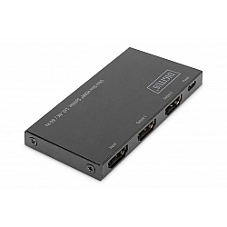 DIGITUS DS-45322 Ultra Slim HDMI Splitter 1x2 4K/60Hz HDR HDCP 2.2 18Gbps Micro USB powered