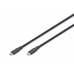 USB Silicone Charging and Connection cable - USB-C to USB-C - 2m - 20G 8K - 240W - Black