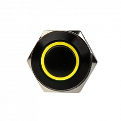 DimasTech Vandalismusschalter/-taster 16mm - Blackline - gelb