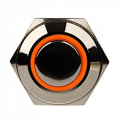 DimasTech Vandalismusschalter/-taster 16mm - Silverline - orange