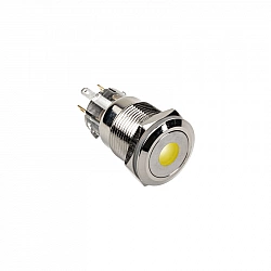 DimasTech Vandalismusschalter/-taster 19mm, Silverline Dot - RGB