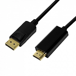 Logilink DisplayPort-Kabel DP 1.2 zu HDMI 1.4 1m black