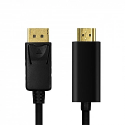 Logilink DisplayPort-Kabel DP 1.2 zu HDMI 1.4 1m black