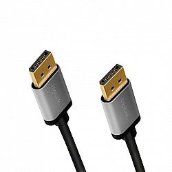 LogiLink CDA0102 DisplayPort Cable DPM to DPM, 4K60 Hz, aluminum, blackgrey, 3 m (CDA0102)