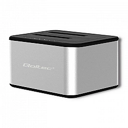 Qoltec 5316 2x HDD / SSD docking station 2.5 /3.5 SATA USB 3.0 Clonning