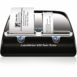 LabelWriter 450 Twin Turbo, Etikettendrucker schwarz/silber, mit zwei Druckwerken, S0838870