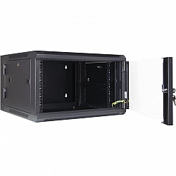Wandgehäuse SMB-6606, IT-Schrank schwarz, 6HE