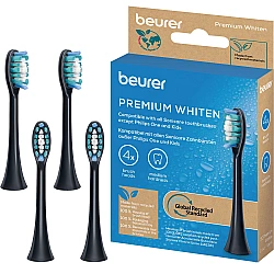 SC Bürstenköpfe Premium Whiten Green Planet, Aufsteckbürste schwarz, 4er Pack