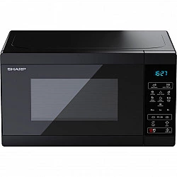 Sharp YC-MS02E-B Mikrowelle Arbeitsplatte Solo-Mikrowelle 20 l 800 W Schwarz (YC-MS02E-B)