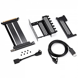 CableMod Vertical PCI-e Bracket PCI-e 4.0 Edition, HDMI + DisplayPort - schwarz (CM-VPB-HD4K-R)