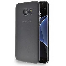Azuri Ultra Thin Cover PU 0.02mm Schutzhülle für Samsung Galaxy Edge schwarz (AZCOVUTSAG935-BLK)