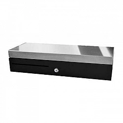 460 MM FLIP LID DRAWER BLACK PLASTIC INSERT W MLOCK LID CABL