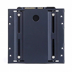 Wentronic Goobay Festplatten-Einbaurahmen 2.5 auf 3.5, Schwarz - geeignet für den Einbau einer 2.5 Festplatte in einen 3.5 Gehäuseschacht (93990)