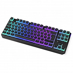 Thock TKL Wireless Pudding, Gaming-Tastatur schwarz, DE-Layout, Kailh Box Red