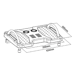 Ergonomic footrest adjustable kat Ergo Office ER-412