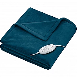 Wärmezudecke HD75 Cosy Ocean, Heizdecke dunkelblau, 130 x 180 cm