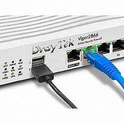 Draytek Vigor 2866L WLAN-Router Gigabit Ethernet Dual-Band (2,4 GHz/5 GHz) 4G Weiß (V2866L-DE-AT-CH)