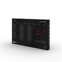 Laptop cooling pad, 6 backlit fans, 2000 RPM, SAVIO COS-01