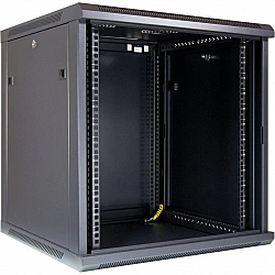 Wandgehäuse SMA-6612, IT-Schrank schwarz, 12HE