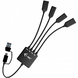 USB-C/A Cable 4HU B 2xUSB-C 2xUSB-A