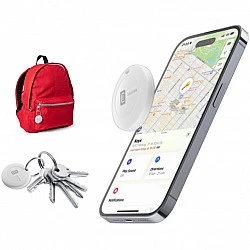 Cellularline Tracy - Designed for iOS - Finder - Weiß - Staubresistent - IP67 - CR2032 - 1 Jahr(e) (BTTRACY1W)