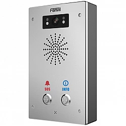 I16S-02P, wired, IP65, RJ-45, stainless steel, wall, 195 mm