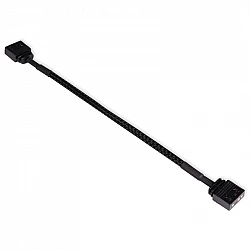 Verlängerungskabel aRGB 3-Pin auf 3-Pin, 15cm (schwarz, inkl. Steckverbinder)