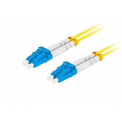 LANBERG fiber optic patchcord SM LC/UPC-LC/UPC duplex 1m LSZH g657a1 3.0mm yellow