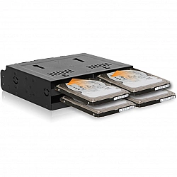 Icy Dock FlexiDock 4x 2.5 to 1x 5.25 bay mobile rack SATA - HDD-Wechselrahmen - 2,5