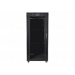 SZAFA INSTALACYJNA RACK STOJĄCA 19 27U 800X1200 CZARNA DRZWI SZKLANE LCD LANBERG (FLAT PACK)