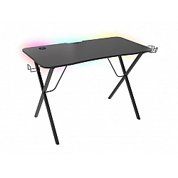 Genesis Holm 200 RGB Gaming Desk, Black Genesis Holm 200 RGB Black