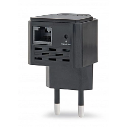 GEMBIRD WIFI REPEATER MINI WNP-RP300-03-BK B/G/N300 + GNIAZDO RJ45 DO GNIAZDKA 230V CZARNY