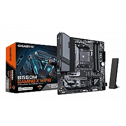 GIGABYTE B550M GAMING X WIFI6 Motherboard - AMD Ryzen 5000 CPUs, 5+3 Phases VRM, up to 3200MHz DDR4, 1xPCIe 4.0 + 1xPCIe 3.0 M.2, Wi-Fi 6, 1GbE LAN, USB 3.2 Gen 1