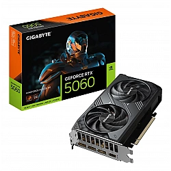 Graphics Card GIGABYTE NVIDIA GeForce RTX 5060 2512 MHz 8 GB GDDR7 128 bit PCI Express 5.0 Active GV-N5060WF2MAXOC-8GD