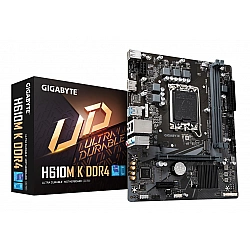 Pagrindinė plokštė GIGABYTE H610M K DDR4 2.0 LGA1700 DDR4 PCIe 4.0 mATX