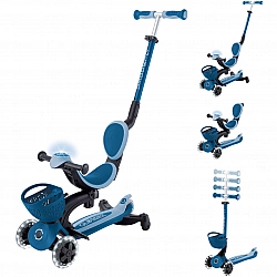 Go-Up Baby Lights 360, Scooter hellblau/petrol