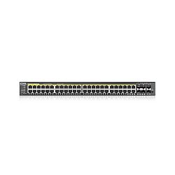 Zyxel GS2220-50HP-EU0101F network switch Managed L2 Gigabit Ethernet (10/100/1000) Power over Ethernet (PoE) Black