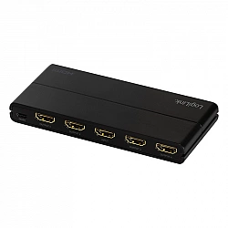 HDMI splitter 1x4 port, 4K/60Hz, downscaler, black