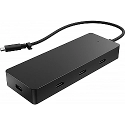 Universal USB-C multiport hub, USB Type-C, USB 3.2 Gen 2 3.1 Gen 2 Type-C, 10000 Mbits, black